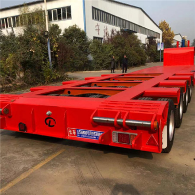 50 tan treler lowboy gooseneck